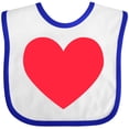 thumbnail image 3 of Inktastic Valentine's Day Red Heart Boys or Girls Baby Bib, 3 of 4