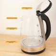 thumbnail image 2 of Glass Kettle Stainless Steel Electric Kettle with Auto Shut-Off and Borosilicate Glass Fast Boiling Water Pot for Home(Black,1Pcs) JASKFLY, 2 of 5