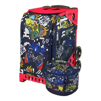 Zuca Sport Insert Bag, Obsidian(Black w/Red & White Log Embroid) w
