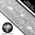 thumbnail image 3 of Friendsa - Juego de 7 accesorios para coche, cubierta brillante para cinturón de seguridad, con diamantes de imitación, para pomo de puerta, guantes de cristal, cubierta para palanca de cambios, cubierta para freno de mano, anillo de inicio, insignia adhesiva para mujeres y adultos, decoración de coche con diamantes (blanco) Ormromra WMZL-1783, 3 of 9