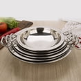 thumbnail image 4 of DEEPCRAFF Double Handle Household Paella Pan Stainless Steel for Kitchen Use 1Pcs, 4 of 8