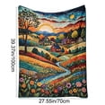 thumbnail image 3 of CaiYueKe Small Size Flannel Blanket, 39x27.6 Inch Soft Warm Nap Blanket, Print Flannel Throw for Sofa Bed Camping, Lightweight Cozy Blanket, Gift for Holiday Thanksgiving Christmas, 3 of 7