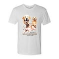 thumbnail image 2 of Wild Bobby, If It's Not a Golden Retriever It's Just a Dog Gift | Mens Dog Lover Premium Tri Blend T-Shirt, Heather White, Small, 2 of 3
