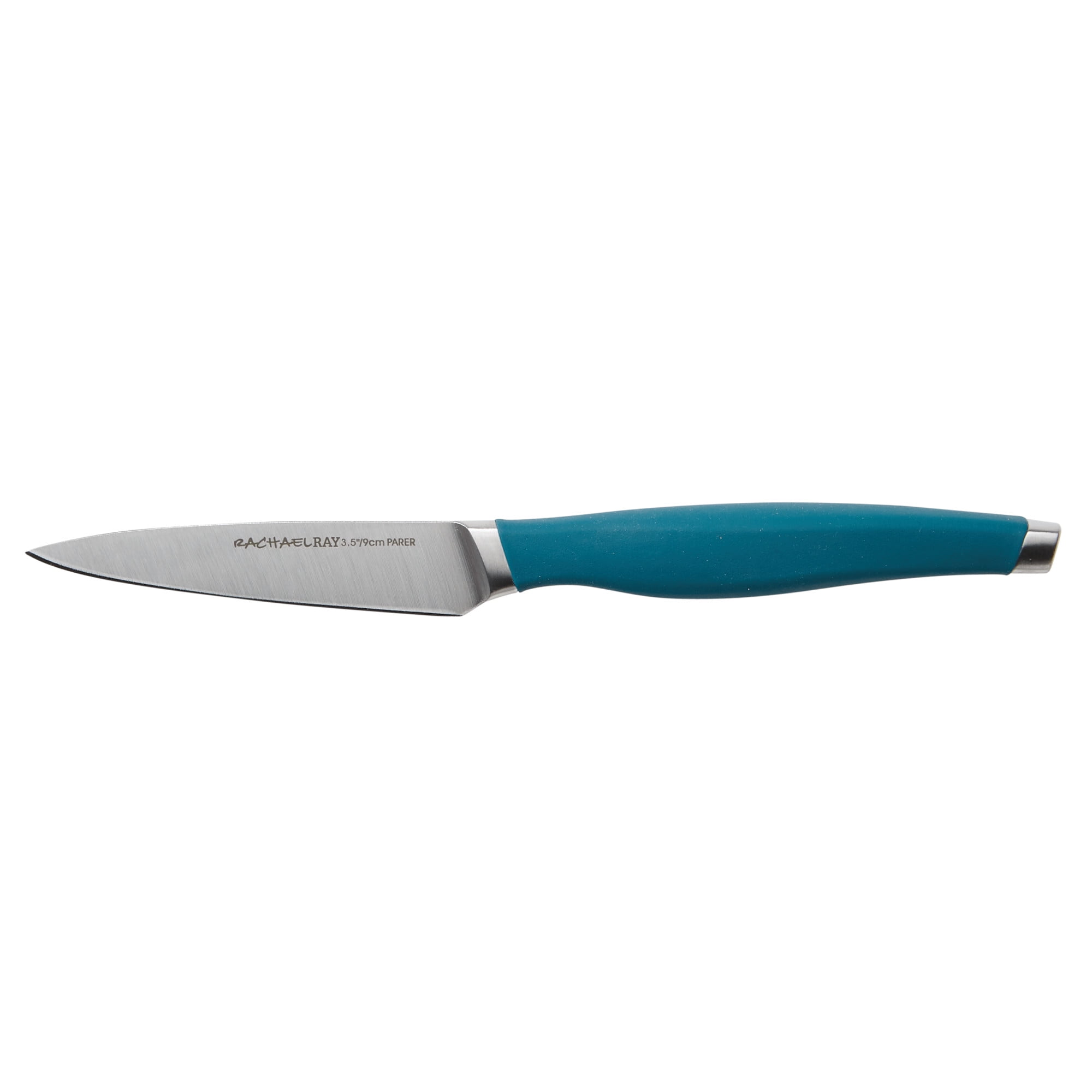 Rachael Ray Cutlery Japanese Stainless Steel Chef Knife Set, Teal, 3-Piece