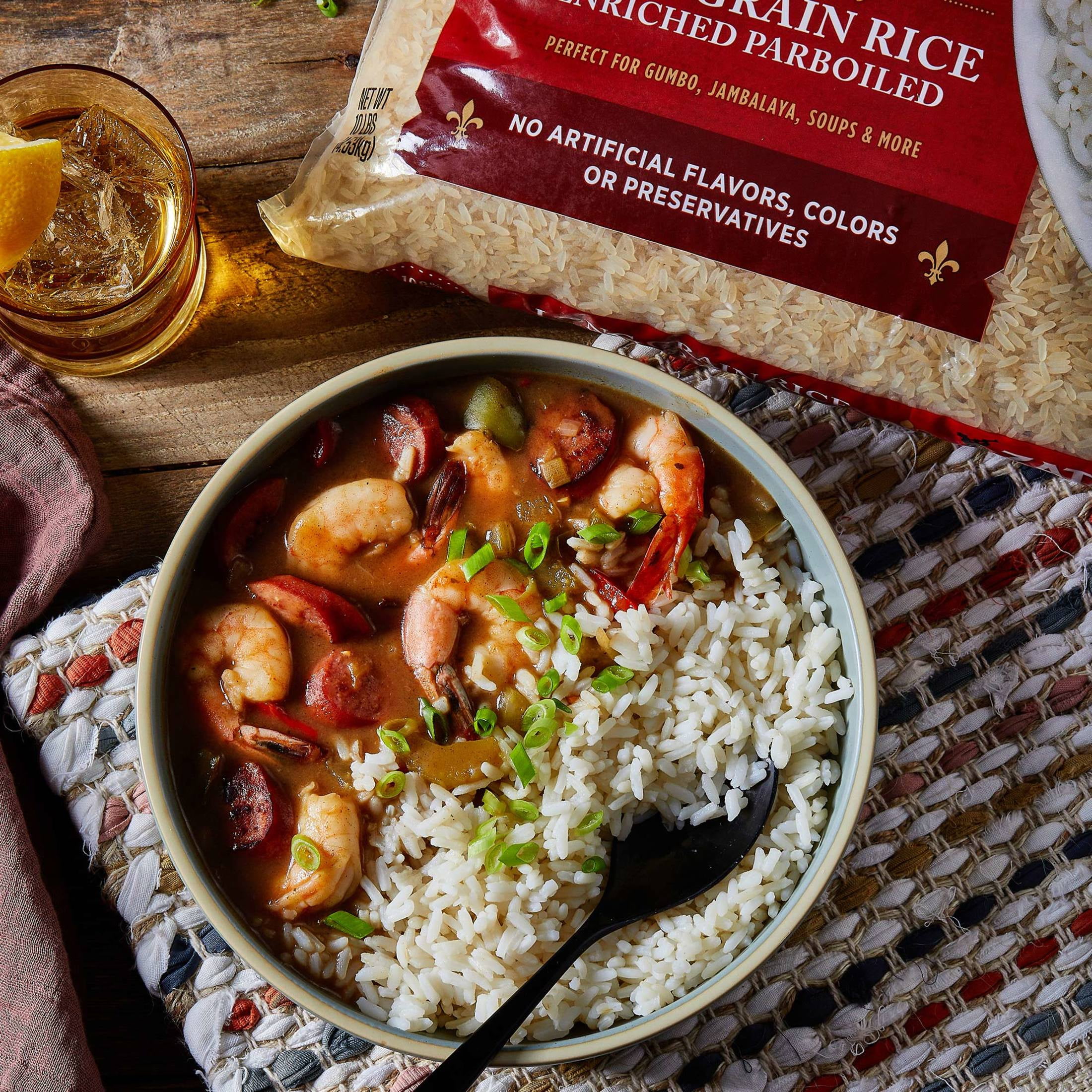 Zatarain's Non-GMO Enriched Parboiled Long Grain Rice, 10.0 lb Bag