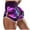 Purple, variant on Shorts for Women Summer Casual Elastic High Waisted Fashion Pants Butterfly Print Sexy Slim Elastic Sports Beach Vacation Trendy 2025 S-3XL