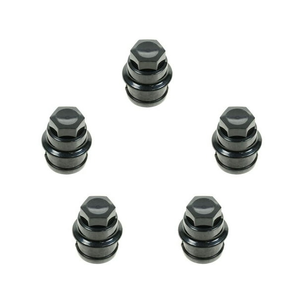 Wheel Lug Nut Cap 5 Piece Set Compatible with 2001 2006 Chevy