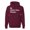 Maroon, variant on Hi I Don't Care | Funny Sarcastic Humor Unisex Hoodie Sweatshirt, Brown, Small