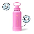 thumbnail image 3 of ThermoFlask 32 oz Double Wall Vacuum Insulated Stainless Steel Water Bottle with Chug Spout Lid, Shocking Pink, 3 of 5