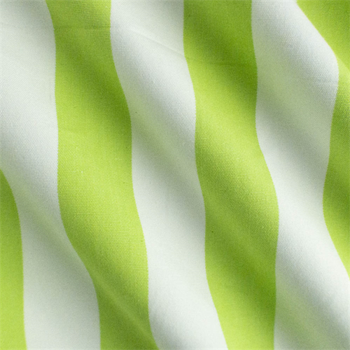 Lime Green/White Cotton Stripe Home Decorating Fabric, Fabric By the Yard