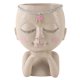 thumbnail image 2 of Face Planter Pot Resin Cute Blessing Princess Succulent Planter Lady Statue Decor with Drainage Hole for Indoor Outdoor, 2 of 5