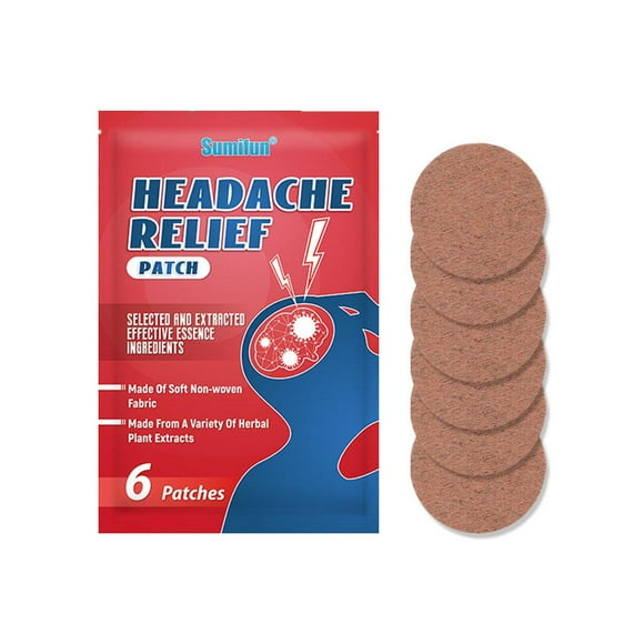 Headache Relief Patch Treatment Migraine Plaster Relieve Dizziness Head Pain U3I1