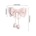 thumbnail image 3 of Valentine Decor​ Large Pink Bow with Streamers Fabric Decor Sweet Color Curtain Clip Wall Hanging Romantic Window Valentine's Day Decor, 3 of 6