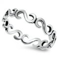 thumbnail image 4 of Open Infinity Eternity Ring .925 Sterling Silver Band Jewelry Female Male Unisex Size 3, 4 of 4