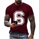 thumbnail image 2 of Tops para hombre, blusas y camisas de cuello redondo y manga corta para hombre, blusas estampadas de moda para hombre, jersey de cuello redondo y manga corta, blusa de poliéster para hombre., 2 of 6