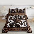 thumbnail image 2 of Castle Fairy Retro Texas Star Bedding Comforter Set 2pcs for Female Men,Cow Print Twin Comforter Sets Microfiber,Western Vintage Aesthetic Breathable Bedding Set,Ultra Soft Home Decor, 2 of 8