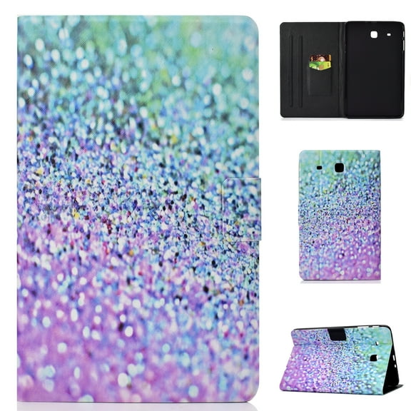 Galaxy Tab E 9.6" SM-T560 Case (NOT FOR SM-T560NU), Allytech PU Leather Folio Multi Angles Stand Smart Cover with Card Slots for Samsung Galaxy Tab E 9.6" SM-T560, Sand