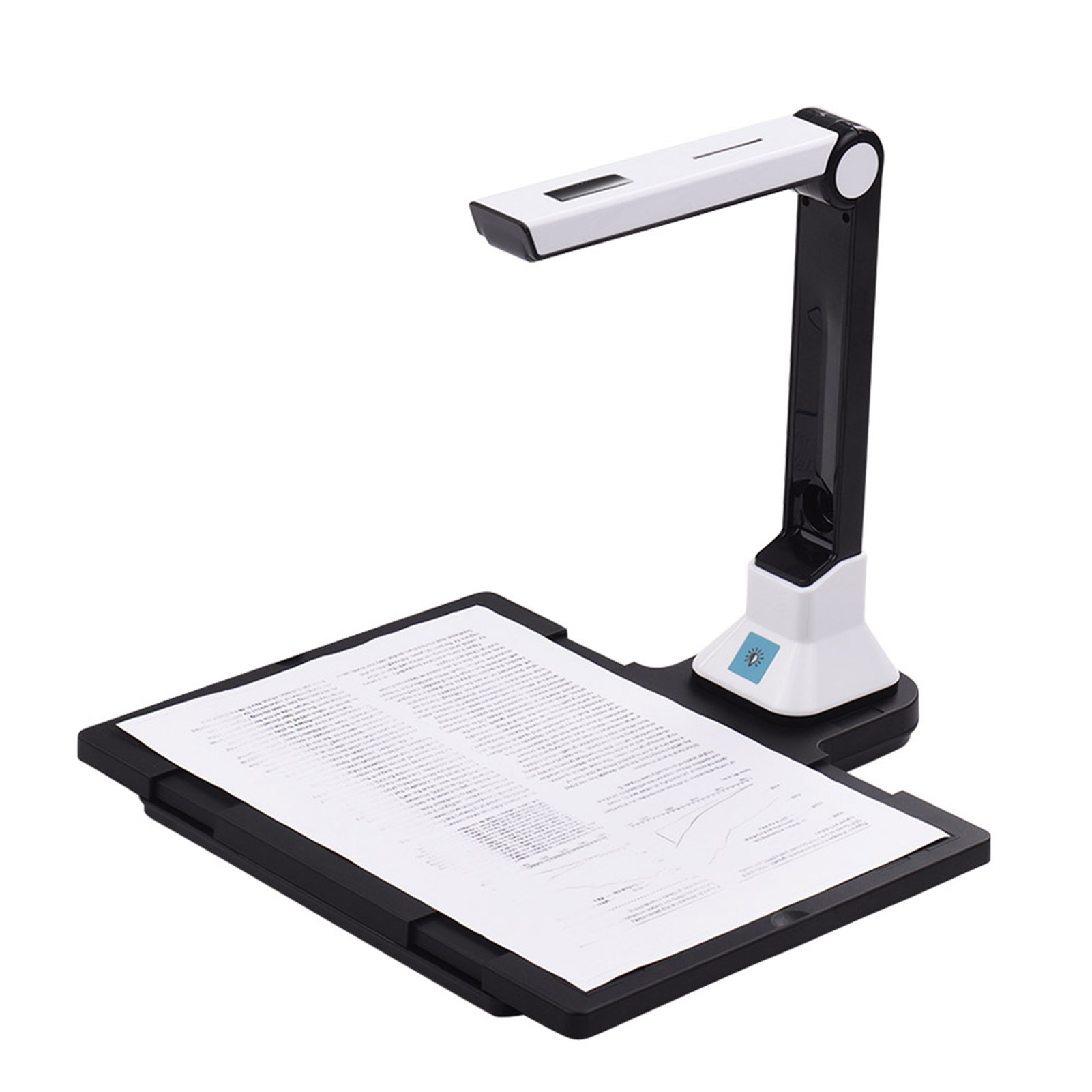 Tomshine BK50 Portable 10 -pixel High Definition Scanner Capture Size A4 Document with Hard Plate for Passport File Documents Recognition Support 7 Languages German/ Russian/ French/ Japanese/ Spa - image 1 of 7