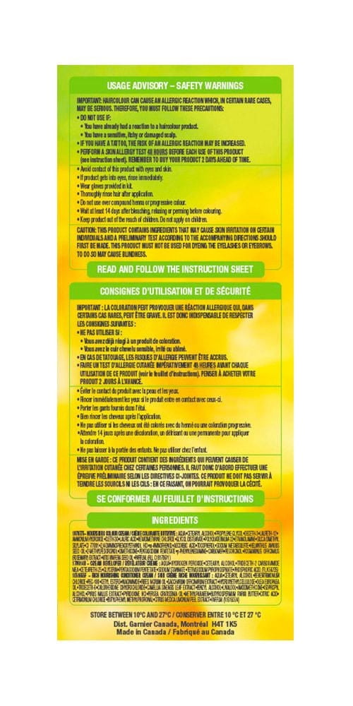 Garnier Nutrisse Ultra Crème, Permanent Hair Dye, Long-Lasting,1 unit, 100% Grey Coverage