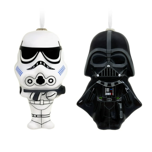 Hallmark Ornaments (Star Wars Darth Vader and Stormtrooper Decoupage), Set of 2