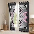 thumbnail image 3 of Homewish Tribal Aztec Adult Blackout Curtains Set of 2 (52x84 Each), Grey Pink Triangle Abstract Window Curtains, Western Hippie Bohemian Curtains and Drapes, Living Room Curtains Decor, 3 of 5