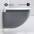 thumbnail image 4 of St. Tropez Wall-Hung Toilet Bowl Only in Matte Gray, 4 of 9