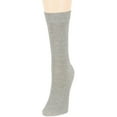 thumbnail image 5 of 7BIGSTARS KINGDOM Women's Cotton Dress Socks - 4 Pack Large - Solid Casual Crew Lightweight Calf - Sock Size 10-12 Shoe Size 8-12 L Grey, 5 of 5