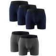 thumbnail image 6 of 5PK Performance Mens Boxer Briefs Polyester Underwear Size Small M Large XL XXL, 6 of 11