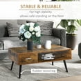 thumbnail image 4 of HOMCOM Table Basse avec Rangement, Table Centrale Industrielle avec Tiroir, 4 of 10