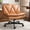 Pink, variant on EnHomee 27" W Chair Criss Cross Legged Office Chair Armless Adjustable Desk Chair with Wheels, Wide Seat, and 2-Layer Cushions, Beige
