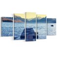 thumbnail image 2 of Lake in Glacier National Park - Large Seashore Canvas Print, 2 of 3