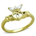 thumbnail image 1 of Alamode TK1926-7 Women IP Gold Stainless Steel Ring with AAA Grade CZ in Clear - Size 7, 1 of 1