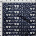 thumbnail image 3 of oneOone Cotton Cambric Indigo Blue Fabric Goggles Fashion Sewing Material Print Fabric By The Yard 42 Inch Wide, 3 of 4