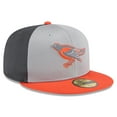 thumbnail image 3 of Men's New Era  Gray/Orange Baltimore Orioles 2025 Batting Practice 59FIFTY Fitted Hat, 3 of 6