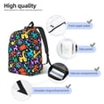 thumbnail image 3 of Disketp Colorful Air Balloons1 print Canvas Backpack Lightweight Travel Daypack Student Rucksack Laptop Backpack-Small, 3 of 5