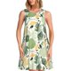 thumbnail image 1 of Balery Hawaiian Style Vestidos de verano para mujer con estampado: vestido holgado sin mangas, vestido playero informal y cómodo para días calurosos., 1 of 7