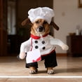 thumbnail image 4 of Funny Chef Pet Outfit for Cats Small Dogs – Hilarious Stand-Up Chef Clothes with Hat and Accessory,Party Dress-Up Apparel for Kittens Puppies,Size S, 4 of 9