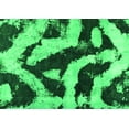 thumbnail image 1 of Ahgly Company Indoor Rectangle Abstract Green Modern Area Rugs, 2' x 5', 1 of 4