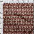 thumbnail image 3 of oneOone Cotton Cambric Maroon Fabric Asian Block Dress Material Fabric Print Fabric By The Yard 42 Inch Wide, 3 of 4