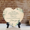 thumbnail image 4 of Your Love Is Like A Beacon Of Light That Guides Me Through The Darkest Of Days. Thank you for being my mom and my friend. I love you. Heart Shape Table Sign (6" x 5"), 4 of 5