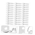 thumbnail image 3 of Mobutofu 50 Pcs Crochets de Suspension Robustes en Acier Inoxydable Argenté pour Cadres Photo Muraux, 3 of 8