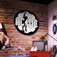 thumbnail image 3 of Chapa ACDC Metal Vintage Pintura Hierro Redonda Pared para El Y Bar 30x30cm, 3 of 9