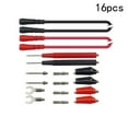 thumbnail image 2 of 16-Piece Multimeter Test Leads Probe Voltmeter Alligator Cable Clip Kit, 2 of 4
