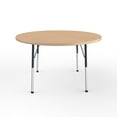 thumbnail image 3 of ECR4Kids 48in Round Premium Thermo-Fused Adjustable Activity Table Maple/Maple/Navy - Standard Ball, 3 of 3
