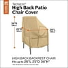 Classic Accessories 26" x 25" x 34" Beige Rectangle Patio Chair Cover with Water Resistant Material