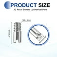 thumbnail image 2 of 12 Pcs M2 x 5mm Slotted Cylindrical Pins, 304 Stainless Steel External Thread Locating Parallel Pins, 2 of 6