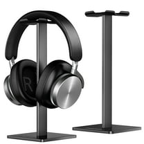 New bee Headset Stand,Adjustable Aluminum Headphone Holder with TPU Cushion, ABS Anti-Slip Base, Fits All Headphone Sizes,Black
