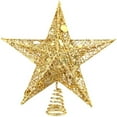 thumbnail image 1 of Christmas Tree Topper Star,Glittering Christmas Tree Decoration Ornaments,20cm (Golden), 1 of 6