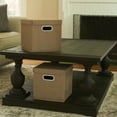 thumbnail image 2 of Household Essentials KD Cube Set, 2pk, Collapsible Linen, Cafe, 2 of 6