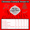 thumbnail image 2 of Gildan Men's Merry Christmas Crewneck Sweatshirt, Christmas Funny Graphic Printed Shirt, Red, M, 2 of 5